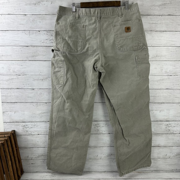 Carhartt B11 DES Carpenter Duck Work Pants 38x32 Original Dungaree fit (47x30.5) - Picture 9 of 15